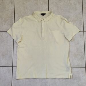 John Varvatos Collection Yellow Polo Shirt